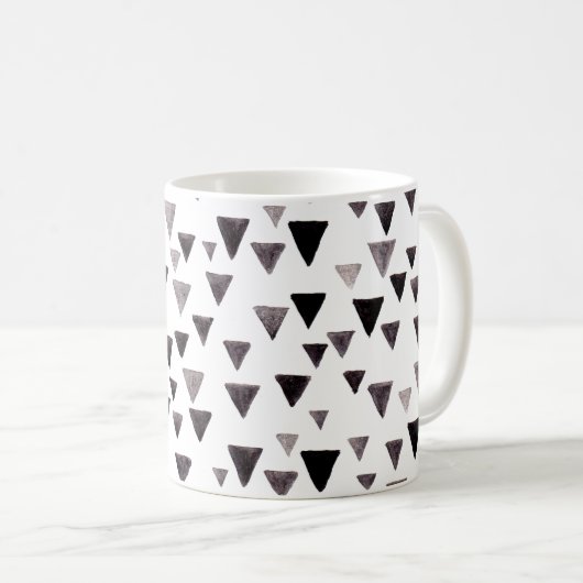 Mok zwarte driehoeken (Voorkant rechts)