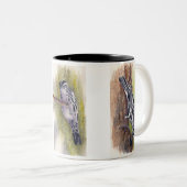 Mok zwarte en witte koffiekoffie (Voorkant rechts)