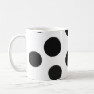 mok zwarte en witte polka - puntkoffie