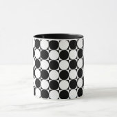 Mok zwarte en witte pooldots (Midden)