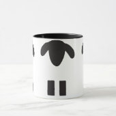 Mok zwarte en witte schapen (Midden)