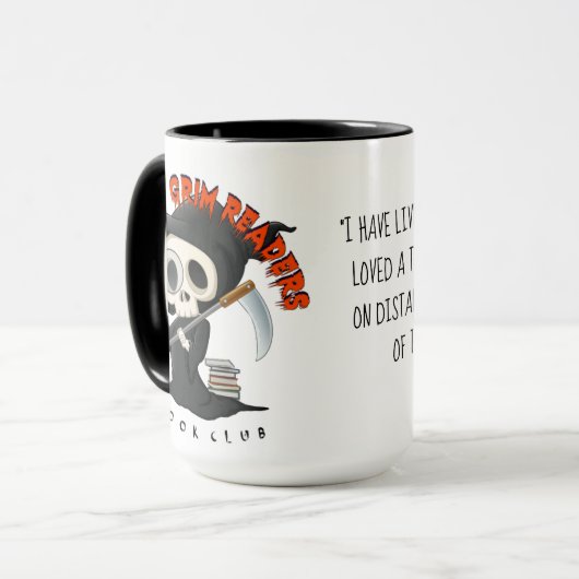 Mok zwarte handgreep (Voorkant links)