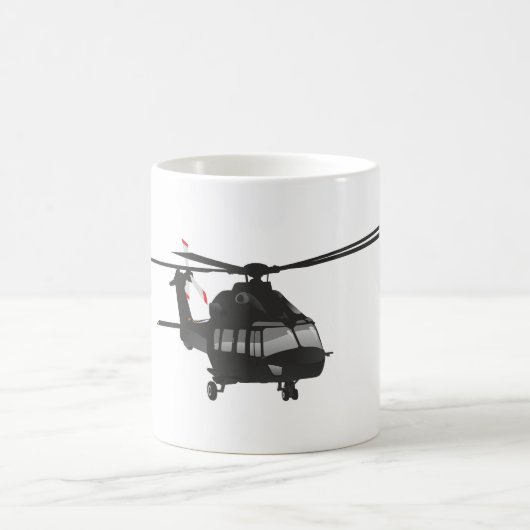 Mok zwarte helikopter (Center)