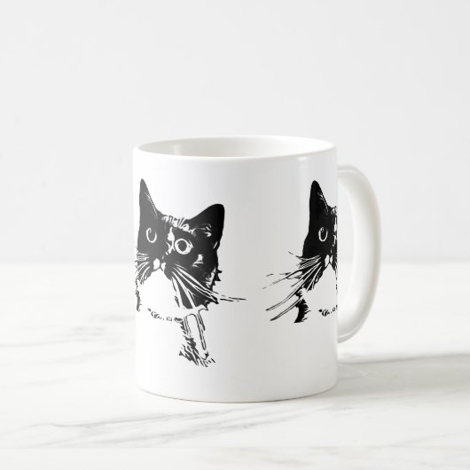 Mok zwarte kat — Junior (Voorkant rechts)