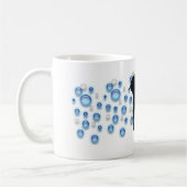Mok - Zwarte katten en blauwe bubbels (Links)
