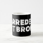 Mok zwarte koffie, niet gebroken (Center)