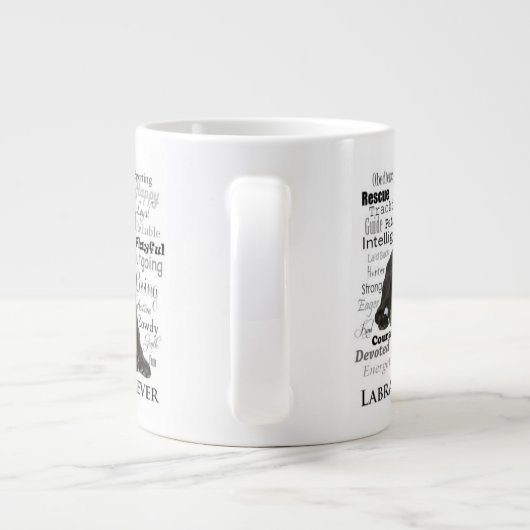 Mok zwarte lab (Achterkant)