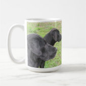 Mok: Zwarte labs Koffiemok (Links)