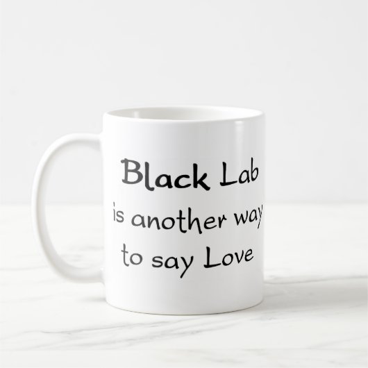 mok zwarte labway koffie (Links)