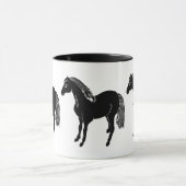 Mok zwarte paarden (Midden)