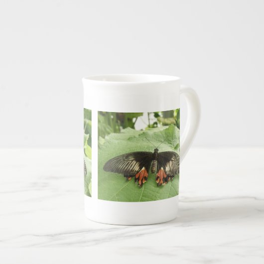 Mok zwarte rode en goudvlinder (Voorkant rechts)