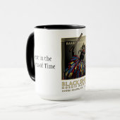 Mok zwarte schapenkoffie (Voorkant links)