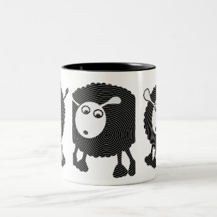 Mok zwarte schapenkoffie