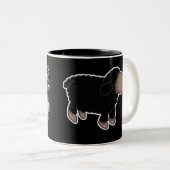 Mok zwarte schapenkoffie (Voorkant rechts)