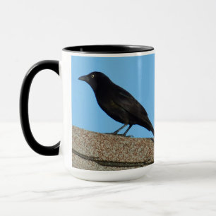 Mok zwarte vogel