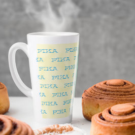 Mok Zweedse nationale kleuren Fika Latte