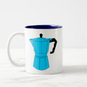 Moka Espresso Coffee Pot Tweekleurige Koffiemok (Links)