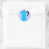 Moka Espresso Koffiepot Ronde Sticker (Tas)