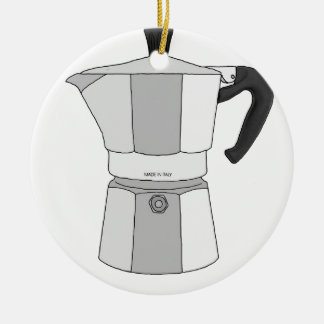 Moka koffiepot keramisch ornament