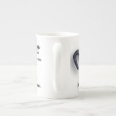 Moka-mok met bot porselein kop (Achterkant)