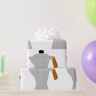 Moka Pot Koffiezetapparaat Retro Espresso Cadeaupapier