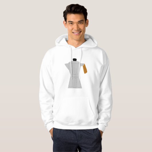  Moka Pot Koffiezetapparaat Retro Espresso Hoodie (Voorkant volledig)