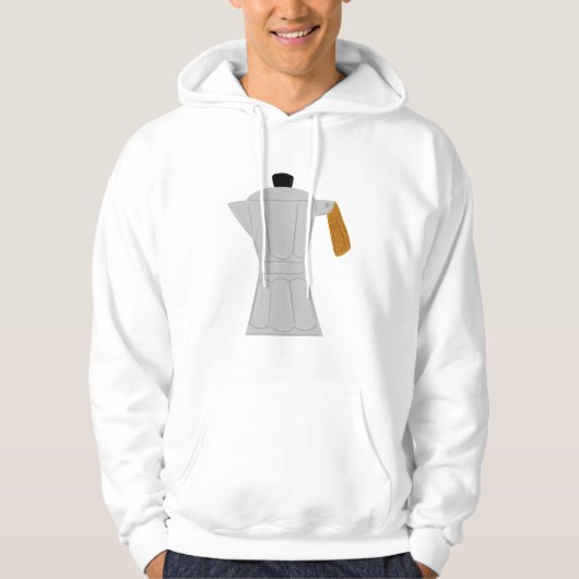  Moka Pot Koffiezetapparaat Retro Espresso Hoodie (Voorkant)