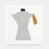  Moka Pot Koffiezetapparaat Retro Espresso Servet (Voorkant)