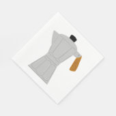  Moka Pot Koffiezetapparaat Retro Espresso Servet (Hoek)