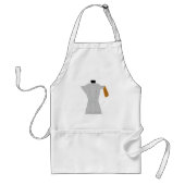 Moka Pot Koffiezetapparaat Retro Espresso Standaard Schort (Voorkant)