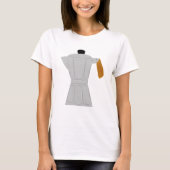 Moka Pot Koffiezetapparaat Retro Espresso T-shirt (Voorkant)