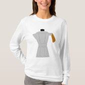 Moka Pot Koffiezetapparaat Retro Espresso T-shirt (Voorkant)