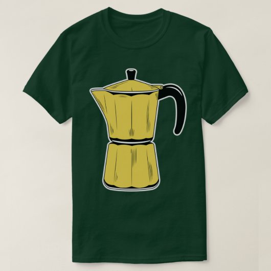 Moka-puntpatroon ingesteld op T T-shirt (Design voorkant)