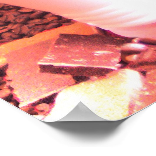 Mokablast gemengde Drinken Poster (Hoek)