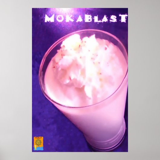 Mokablast reuzenbeker poster (Voorkant)