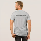 MOKAN Badlanders Mannen Grijs Tri-Blend Shirt (Voorkant)