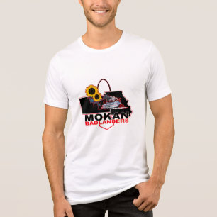 MOKAN Badlanders Mannen Tri-Blend Shirt