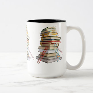 Mokcadeaus voor Boekenliefhebbers Tweekleurige Koffiemok