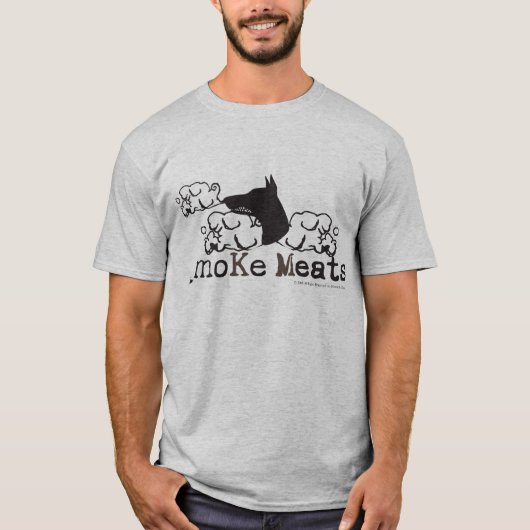 _moKe Meats T-shirt - Gepersonaliseerd (Voorkant)