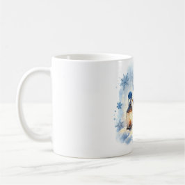 Mokhoes Winter Sneeuwman met Lantaarn – Whimsical  Koffiemok