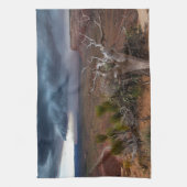 Moki Dugway Thunderstorm - Southern Utah Theedoek (Verticaal)