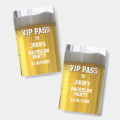 Mokje Bier Verlovingsfeest VIP Badge (Voor- en achterkant)
