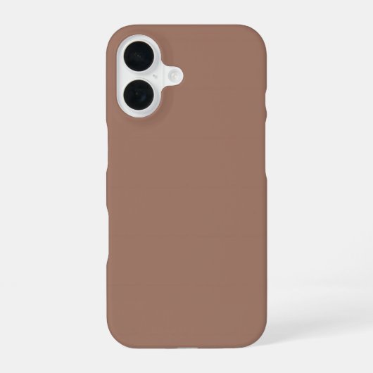 Mokka Mousse iPhone 16 Hoesje (Achterkant)