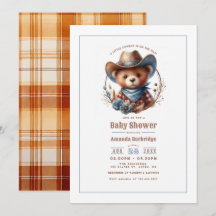 Mokka Mousse Landelijke Kleine Cowboy Baby Shower