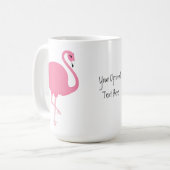 Mokken aangepaste tekst voor Flamingos Cute Flamin (Voorkant links)