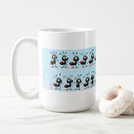 Mokken Ant blauw en wit