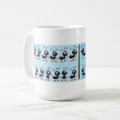 Mokken Ant blauw en wit (Voorkant links)