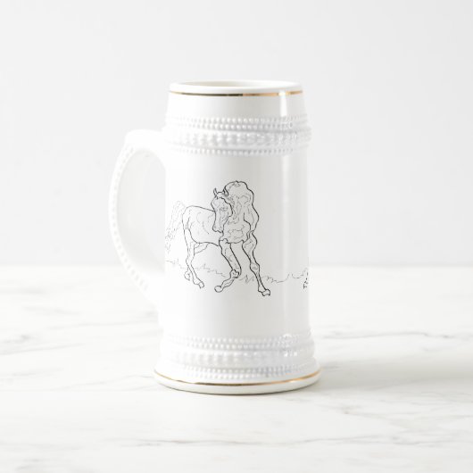 Mokken: Arabisch Bierpul (Voorkant links)