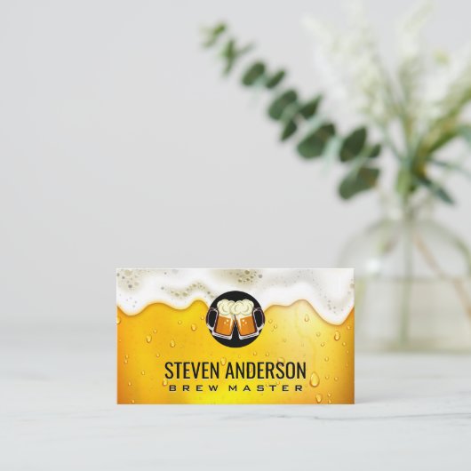 Mokken | Bier Froth Visitekaartje (Staand voorkant)