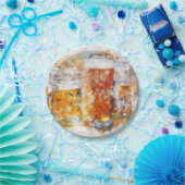 Mokken bier papieren bordje (Feest)